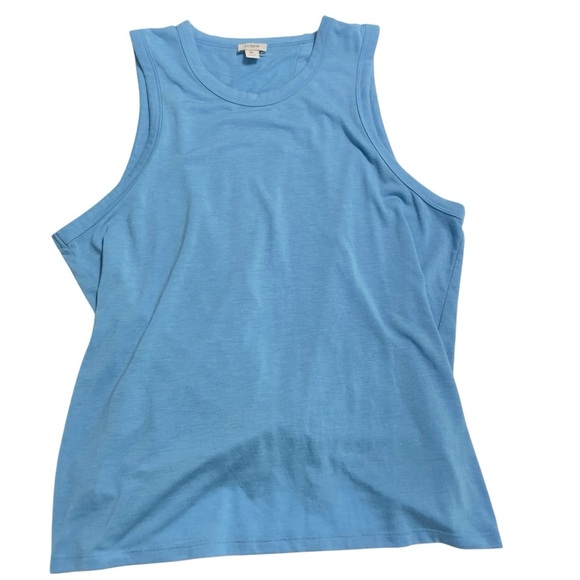 J.CREW VINTAGE COTTON KNOT BACK TANK TOP XL LIGHT BLUE - Picture 5 of 11